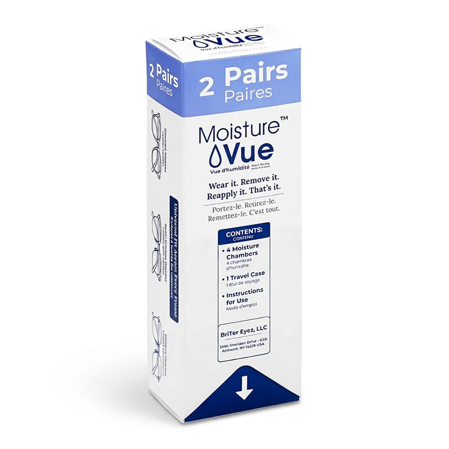 MoistureVue® Clear Eye Guards, 2-Pair Pack