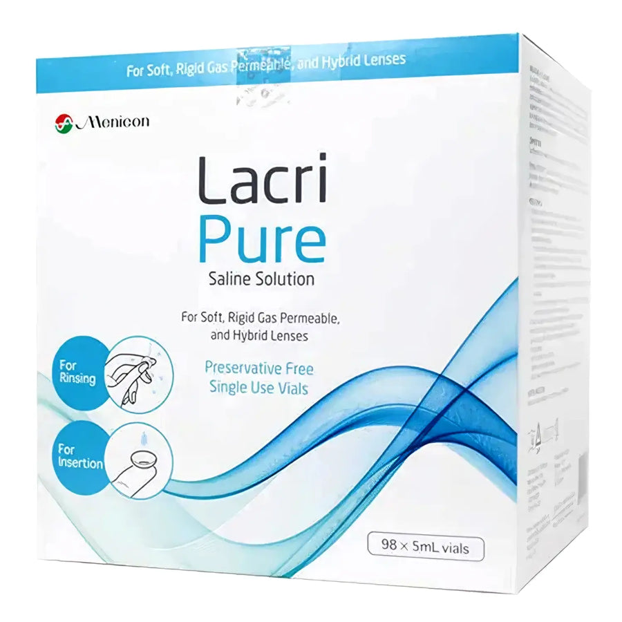 LacriPure Rinsing & Insertion Saline (98 Vials)